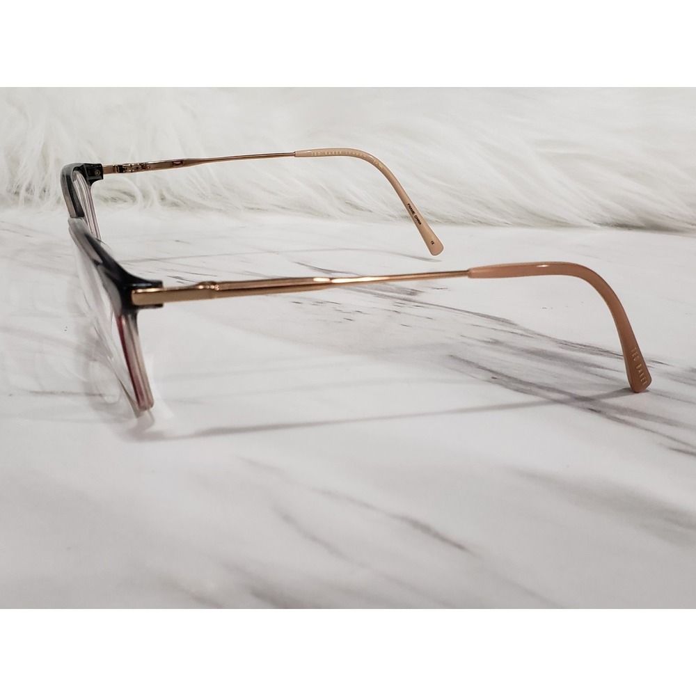 Ted Baker TFW009 Gry Gray Rose Gold Eyeglasses Frames Only Size 55-16-145 - Picture 3 of 7
